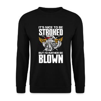 Funny Car Racing Car Racing Gift - Unisex Sweatshirt - black - Front - Alina (178cm) & Michal (187cm)
