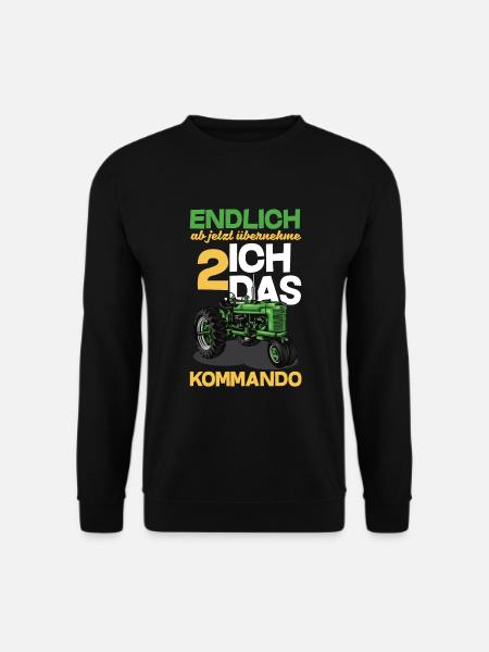 2. Geburtstag Traktor 2 Jahre Geburtstagsshirt - Unisex Pullover - Schwarz