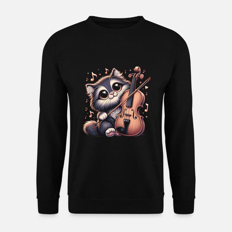 Cat violins - Unisex Sweatshirt - black