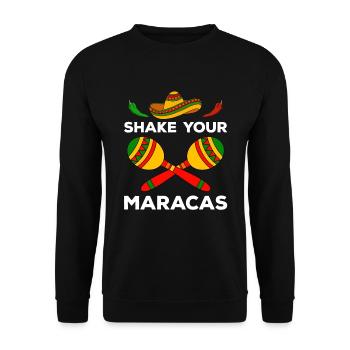 Cinco de Mayo - Sweat-shirt Unisexe - noir - Devant - Alina (178cm) & Michal (187cm)