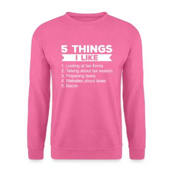 Le bureau des impôts des contribuables paie des impôts - Sweat-shirt Unisexe - rose - Devant