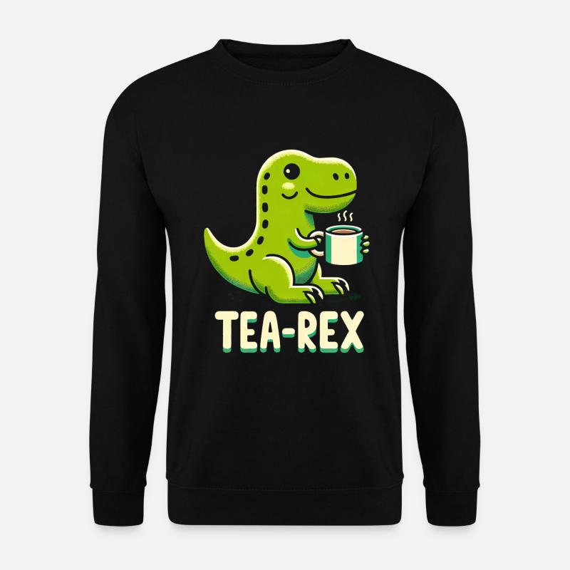 TEA-REX - Thé de dinosaure - Sweat-shirt Unisexe - noir