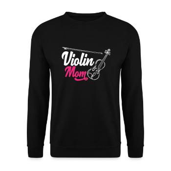 Violin Violin Violinist Violin Player - Unisex Sweatshirt - black - Front - Alina (178cm) & Michal (187cm)