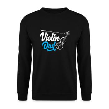 Violin Violin Violinist Violin Player - Unisex Sweatshirt - black - Front - Alina (178cm) & Michal (187cm)