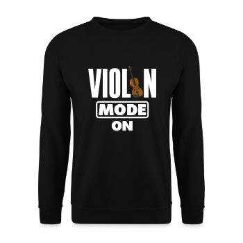 Violin Violin Violinist Violin Player - Unisex Sweatshirt - black - Front - Alina (178cm) & Michal (187cm)