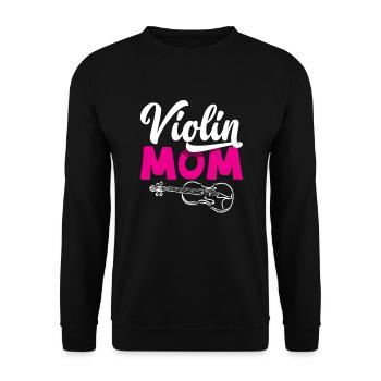 Violin Violin Violinist Violin Player - Unisex Sweatshirt - black - Front - Alina (178cm) & Michal (187cm)