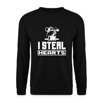 Programmeur de robots robotiques - Sweat-shirt Unisexe - noir - Devant - Alina (178cm) & Michal (187cm)