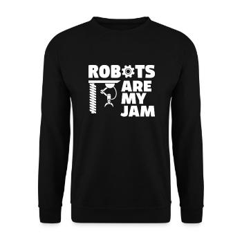 Programmeur de robots robotiques - Sweat-shirt Unisexe - noir - Devant - Alina (178cm) & Michal (187cm)