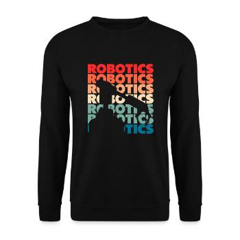 Programmeur de robots robotiques - Sweat-shirt Unisexe - noir - Devant - Alina (178cm) & Michal (187cm)