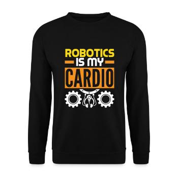 Programmeur de robots robotiques - Sweat-shirt Unisexe - noir - Devant - Alina (178cm) & Michal (187cm)