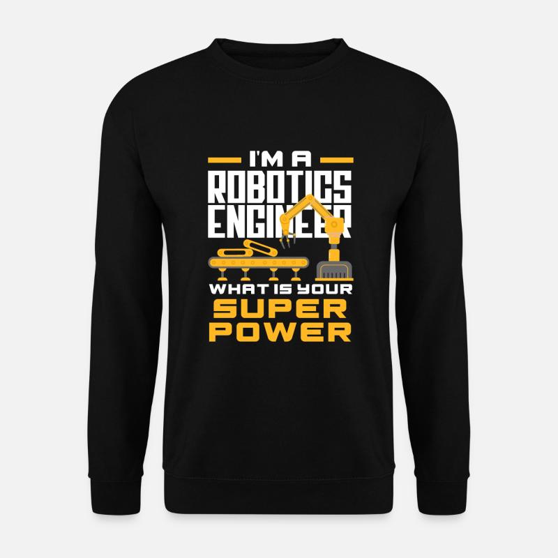 Programmeur de robots robotiques - Sweat-shirt Unisexe - noir