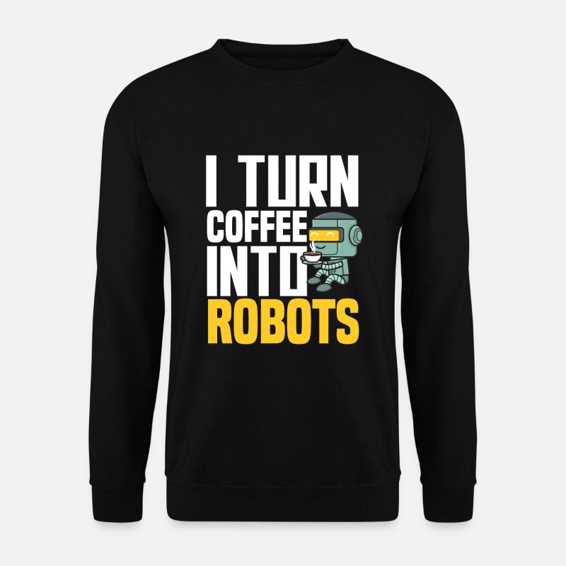 Programmeur de robots robotiques - Sweat-shirt Unisexe - noir