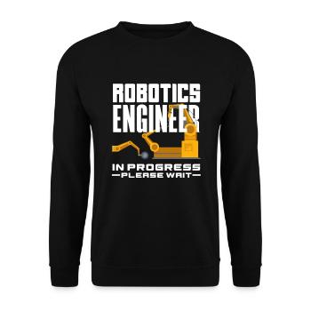 Programmeur de robots robotiques - Sweat-shirt Unisexe - noir - Devant - Alina (178cm) & Michal (187cm)
