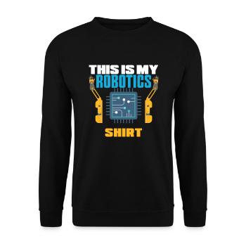 Programmeur de robots robotiques - Sweat-shirt Unisexe - noir - Devant - Alina (178cm) & Michal (187cm)