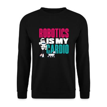 Programmeur de robots robotiques - Sweat-shirt Unisexe - noir - Devant - Alina (178cm) & Michal (187cm)