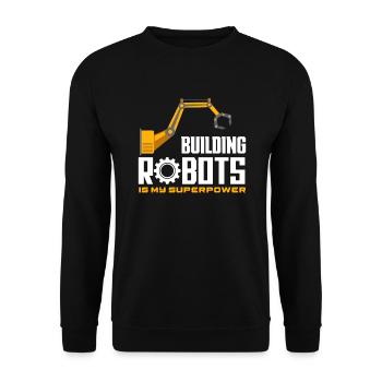 Programmeur de robots robotiques - Sweat-shirt Unisexe - noir - Devant - Alina (178cm) & Michal (187cm)