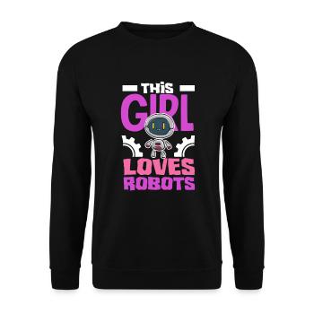 Programmeur de robots robotiques - Sweat-shirt Unisexe - noir - Devant - Alina (178cm) & Michal (187cm)