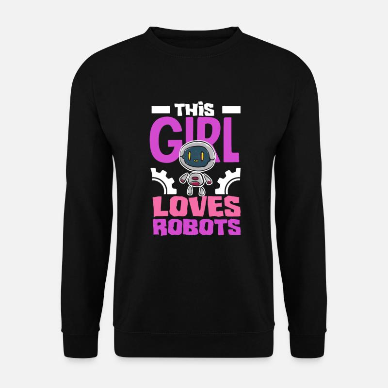 Programmeur de robots robotiques - Sweat-shirt Unisexe - noir