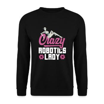 Programmeur de robots robotiques - Sweat-shirt Unisexe - noir - Devant - Alina (178cm) & Michal (187cm)