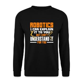 Programmeur de robots robotiques - Sweat-shirt Unisexe - noir - Devant - Alina (178cm) & Michal (187cm)
