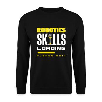 Programmeur de robots robotiques - Sweat-shirt Unisexe - noir - Devant - Alina (178cm) & Michal (187cm)