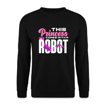 Programmeur de robots robotiques - Sweat-shirt Unisexe - noir - Devant - Alina (178cm) & Michal (187cm)
