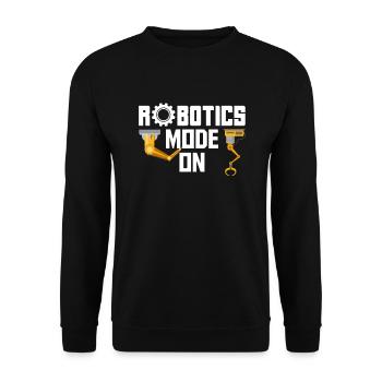 Programmeur de robots robotiques - Sweat-shirt Unisexe - noir - Devant - Alina (178cm) & Michal (187cm)