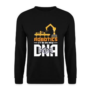 Programmeur de robots robotiques - Sweat-shirt Unisexe - noir - Devant - Alina (178cm) & Michal (187cm)
