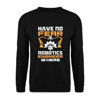 Programmeur de robots robotiques - Sweat-shirt Unisexe - noir - Devant - Alina (178cm) & Michal (187cm)