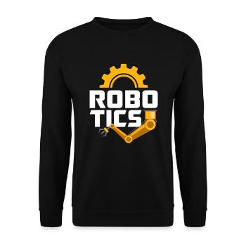 Programmeur de robots robotiques - Sweat-shirt Unisexe - noir - Devant - Alina (178cm) & Michal (187cm)