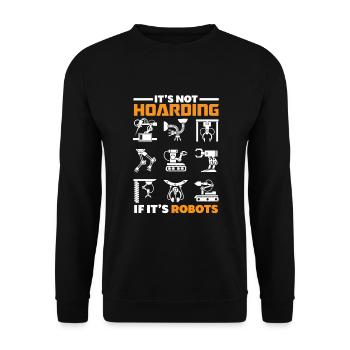 Programmeur de robots robotiques - Sweat-shirt Unisexe - noir - Devant - Alina (178cm) & Michal (187cm)
