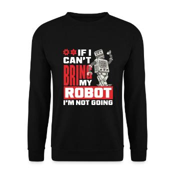 Programmeur de robots robotiques - Sweat-shirt Unisexe - noir - Devant - Alina (178cm) & Michal (187cm)