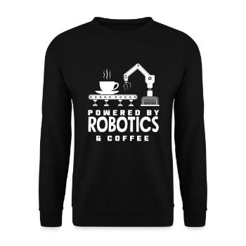 Programmeur de robots robotiques - Sweat-shirt Unisexe - noir - Devant - Alina (178cm) & Michal (187cm)