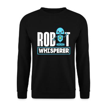Programmeur de robots robotiques - Sweat-shirt Unisexe - noir - Devant - Alina (178cm) & Michal (187cm)
