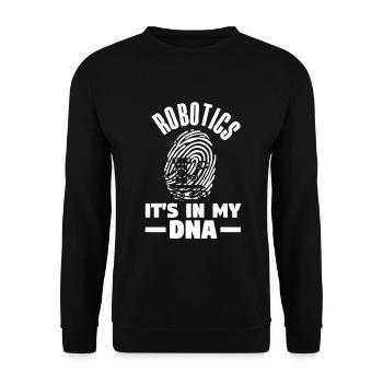 Programmeur de robots robotiques - Sweat-shirt Unisexe - noir - Devant - Alina (178cm) & Michal (187cm)