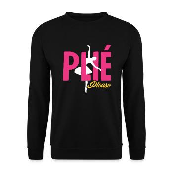 Süßes Ballerina Ballettänzerin Geschenk - Unisex Pullover - Schwarz - Vorne - Alina (178cm) & Michal (187cm)