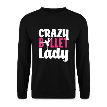 Süßes Ballerina Ballettänzerin Geschenk - Unisex Pullover - Schwarz - Vorne - Alina (178cm) & Michal (187cm)