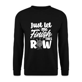 Lustiges Stricken Stricknadel Geschenk - Unisex Pullover - Schwarz - Vorne - Alina (178cm) & Michal (187cm)