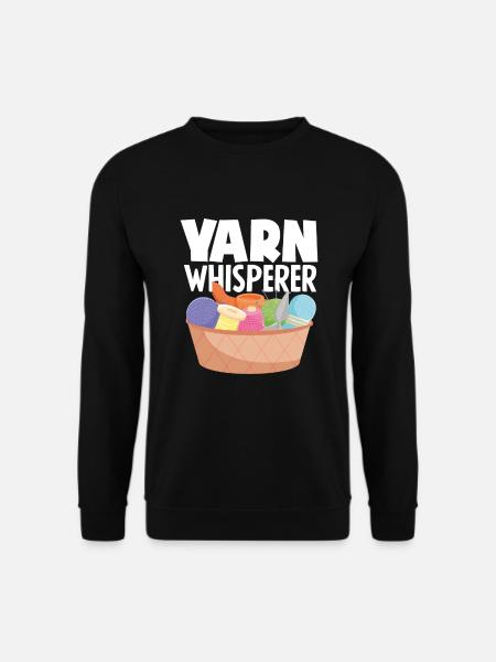 Funny Knitting Knitting Needle Gift - Unisex Sweatshirt - black