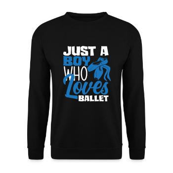Süßes Ballerina Ballettänzerin Geschenk - Unisex Pullover - Schwarz - Vorne - Alina (178cm) & Michal (187cm)