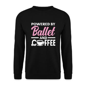 Süßes Ballerina Ballettänzerin Geschenk - Unisex Pullover - Schwarz - Vorne - Alina (178cm) & Michal (187cm)