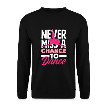 Süßes Ballerina Ballettänzerin Geschenk - Unisex Pullover - Schwarz - Vorne - Alina (178cm) & Michal (187cm)