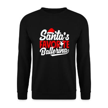 Süßes Ballerina Ballettänzerin Geschenk - Unisex Pullover - Schwarz - Vorne - Alina (178cm) & Michal (187cm)
