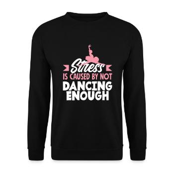 Süßes Ballerina Ballettänzerin Geschenk - Unisex Pullover - Schwarz - Vorne - Alina (178cm) & Michal (187cm)