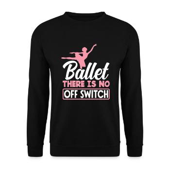 Süßes Ballerina Ballettänzerin Geschenk - Unisex Pullover - Schwarz - Vorne - Alina (178cm) & Michal (187cm)