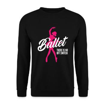 Süßes Ballerina Ballettänzerin Geschenk - Unisex Pullover - Schwarz - Vorne - Alina (178cm) & Michal (187cm)