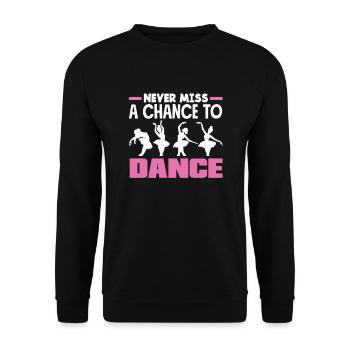 Süßes Ballerina Ballettänzerin Geschenk - Unisex Pullover - Schwarz - Vorne - Alina (178cm) & Michal (187cm)