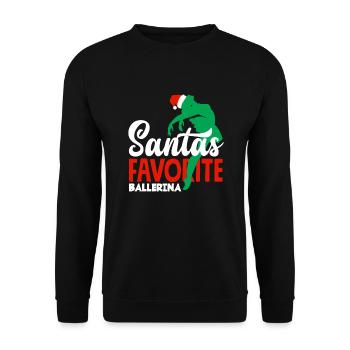 Süßes Ballerina Ballettänzerin Geschenk - Unisex Pullover - Schwarz - Vorne - Alina (178cm) & Michal (187cm)
