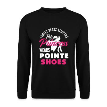 Süßes Ballerina Ballettänzerin Geschenk - Unisex Pullover - Schwarz - Vorne - Alina (178cm) & Michal (187cm)