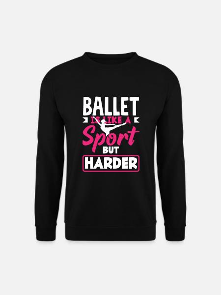 Cute Ballerina Ballet Dancer Gift - Unisex Sweatshirt - black